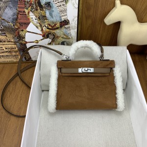 에르메스 미니 켈리 테디 20cm 골드