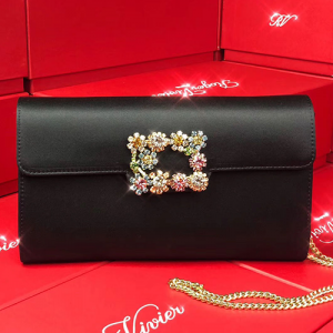Roger Vivier 로저비비에 플라워 새틴 클러치&숄더 9가지 색상 24CM R30440