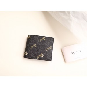 Gucci 구찌 타이거 프린트 남성용 반지갑 GUW0026.Size(11CM).블랙