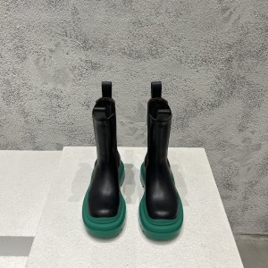 보테가베네타 남여공용 러그 첼시 부츠 굽 높이 5.5cm